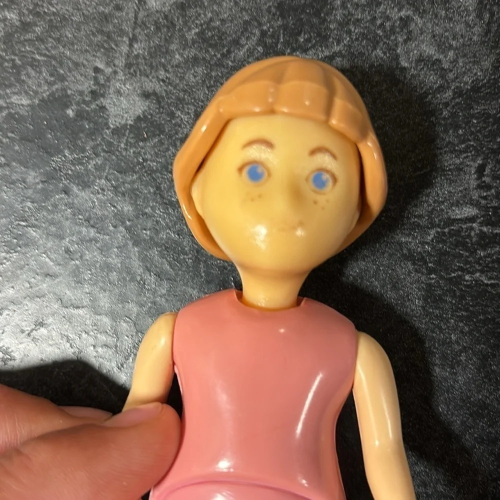 Little Tikes Dollhouse Doll Girl Sister Pink Vintage